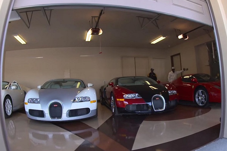 Floyd Mayweather car garage