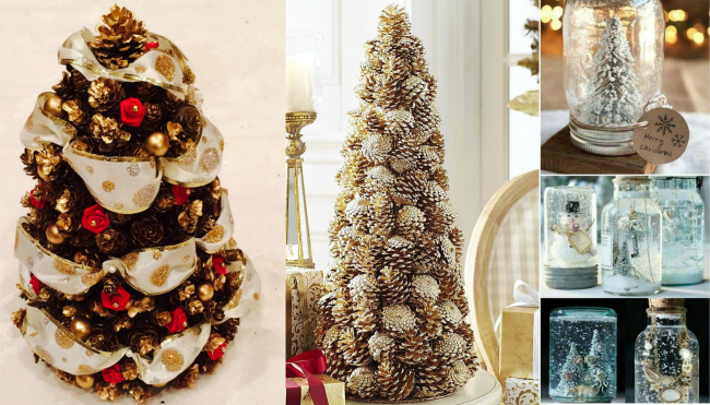 Pine Cone handmade Christmas Trees