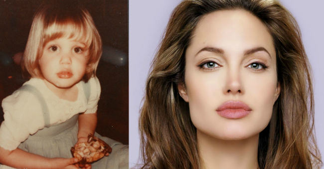 Angelina Jolie childhood picture