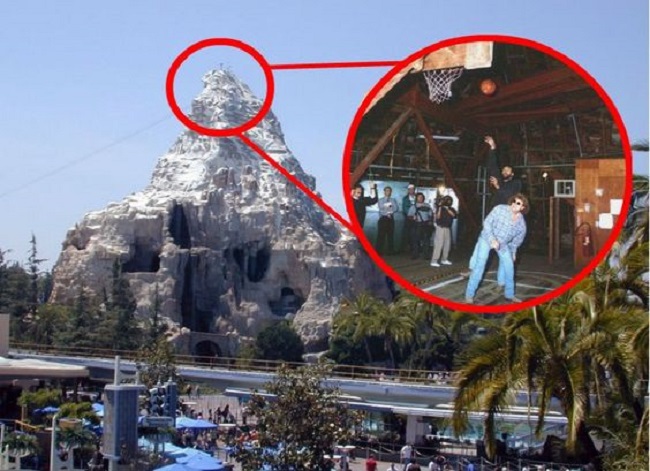 basketball court Matterhorn at Disneyland