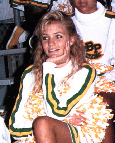 Cameron Diaz as cheerleader 