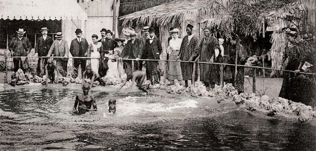 Human zoos in past