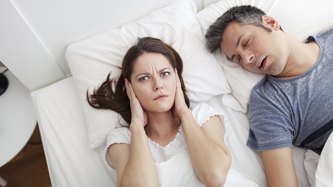 irritation by snoring