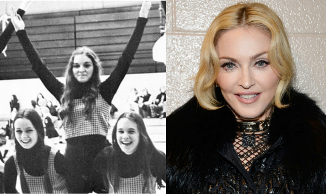 Madonna as cheerleader 