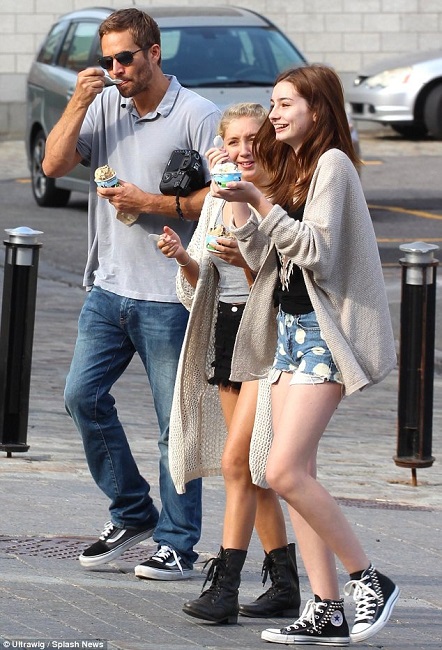 paul walker with her daughter 