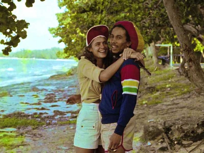 Bob Marley with Cindy Breakspeare