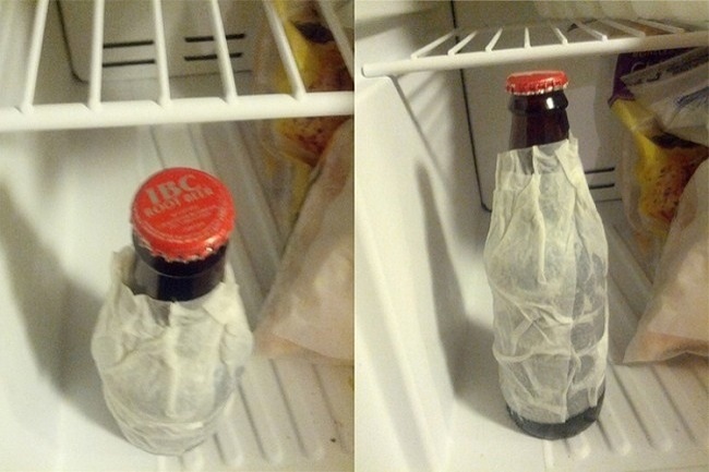 Cooling a bottled drink