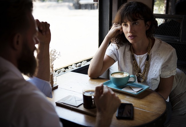 couple discussing their views