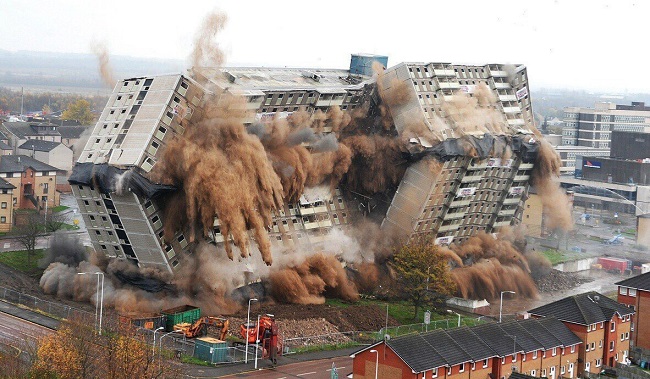 demolition of buildings