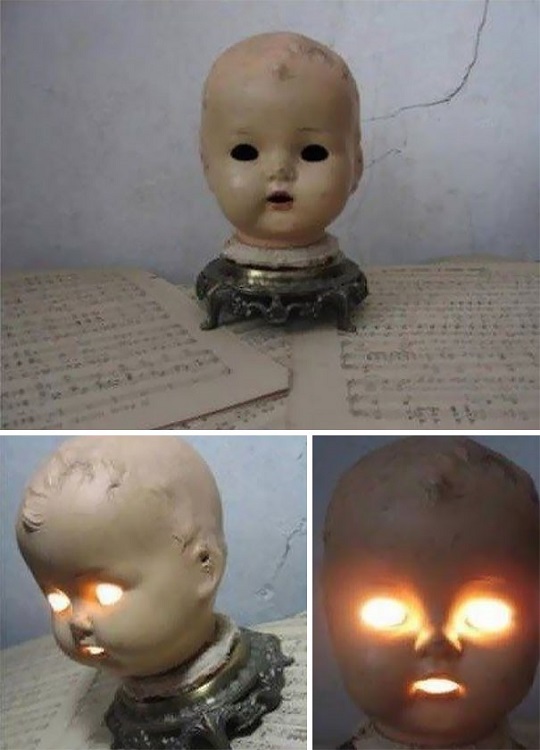 head of old dolls