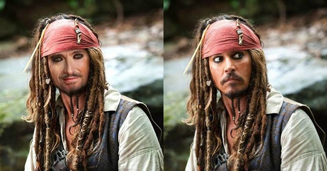 Hugh Jackman as Captain Jack Sparrow