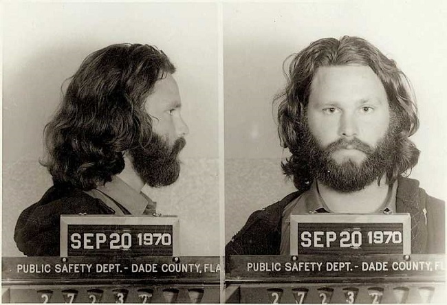 Jim Morrison arrested 