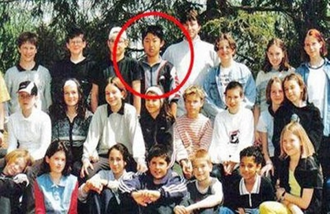 kim jong un school photo 