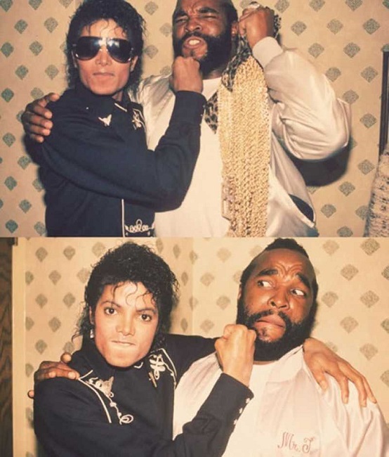 Michael Jackson mr. t together