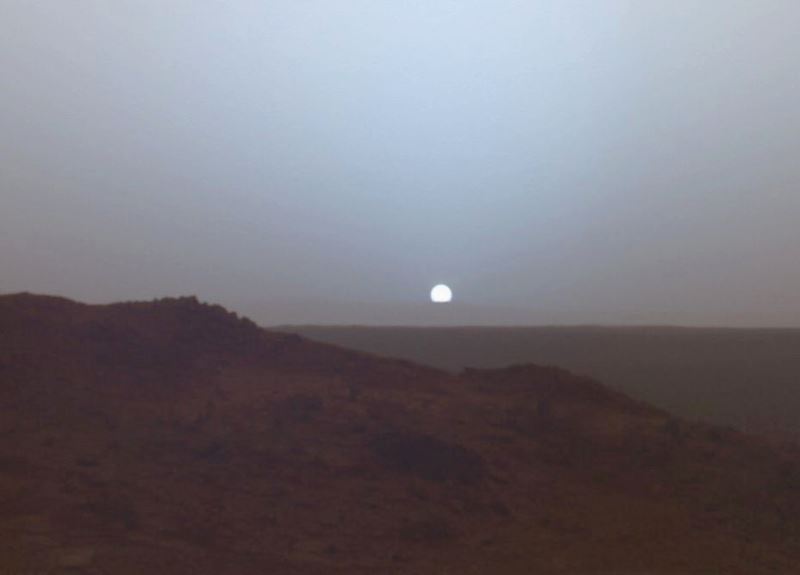 Sunset on Mars