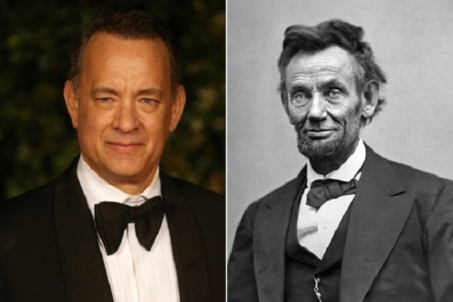 Abraham Lincoln and Tom Hanks