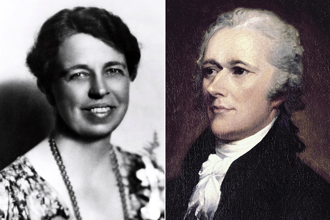 Eleanor Roosevelt and Alexander Hamilton