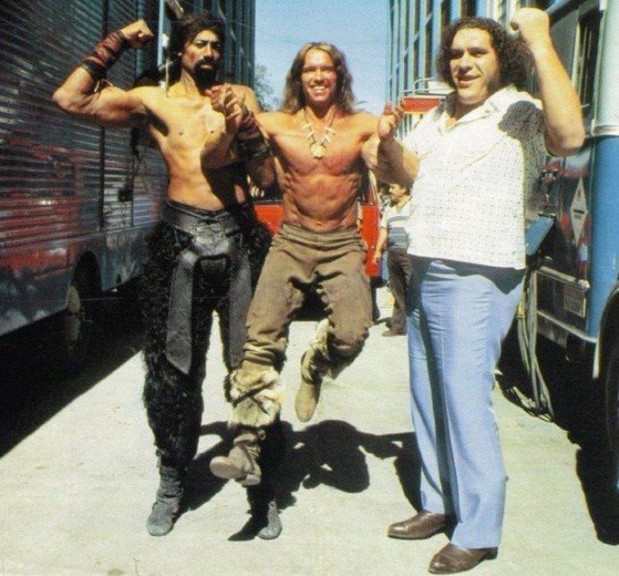 In front of Andre, Arnold Schwarzenegger was puny