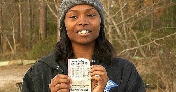 Marie Holmes wins a big amount through the Powerball lottery