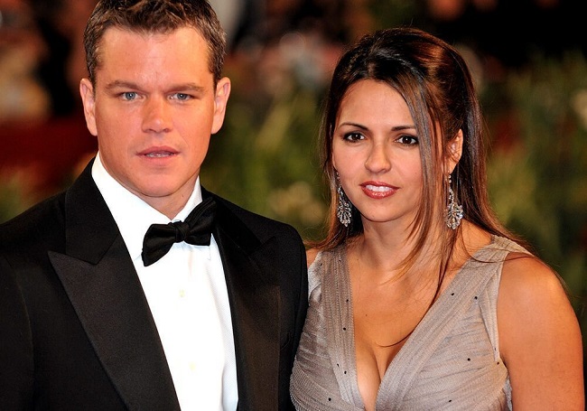 Matt Damon And Luciana Barroso