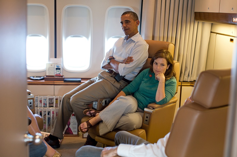 President Barack Obama and Alyssa Mastromonaco