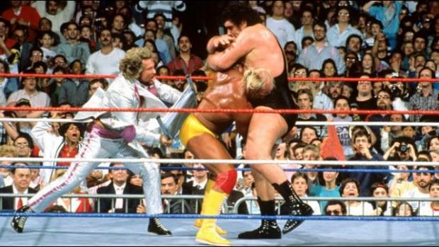 Wrestlemania III Andre the Giant against Hulk Hogan