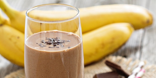 Banana Yoghurt Coconut milk and Honey Smoothie