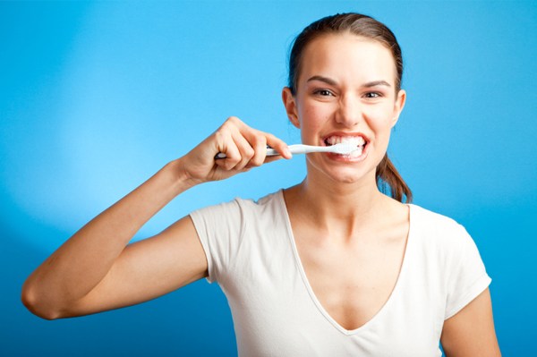 Brushing teeth