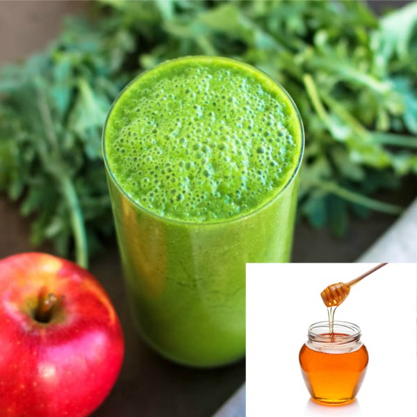 Ginger, spinach, apple and honey