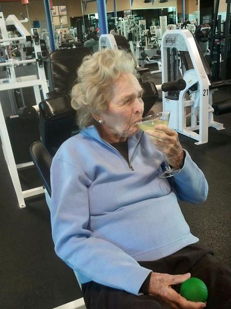 Grandma also needs to chill out gym.