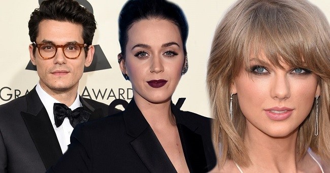 Katy Perry, Taylor Swift and John Mayer