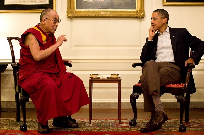 Obama and the XIV Dalai Lama