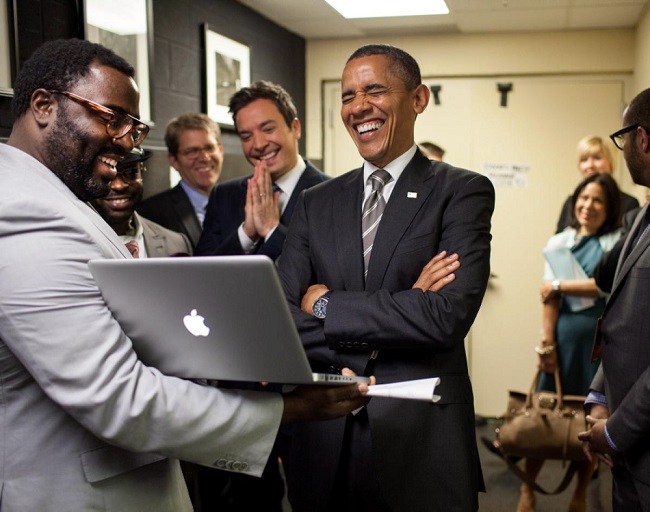 Obama with Jimmy Fallon