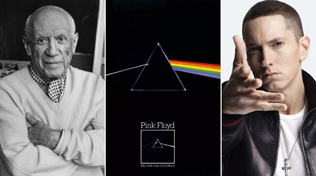 Pablo Picasso died the year Pink Floyd released Dark Side