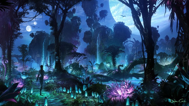 Pandora Park looks incredible at night