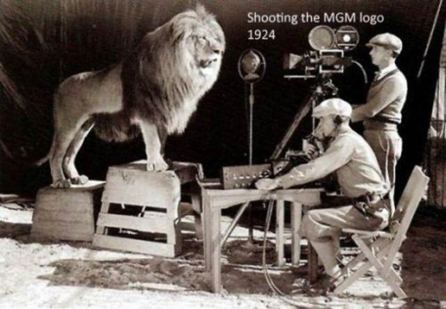 Shooting the MGM Logo 1924