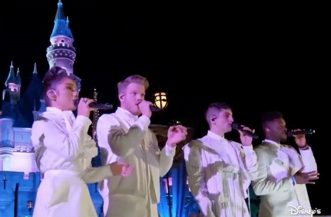 Singers at Disneyland wedding