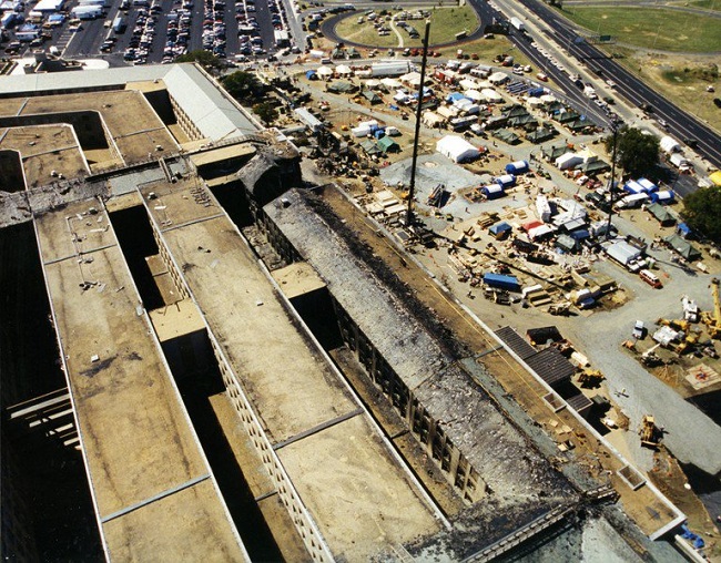 damaged part of the pentagon