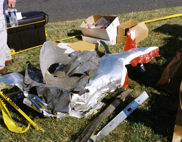 debris of the plane