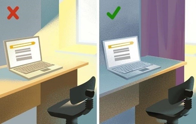 keep your pc away from sunlight