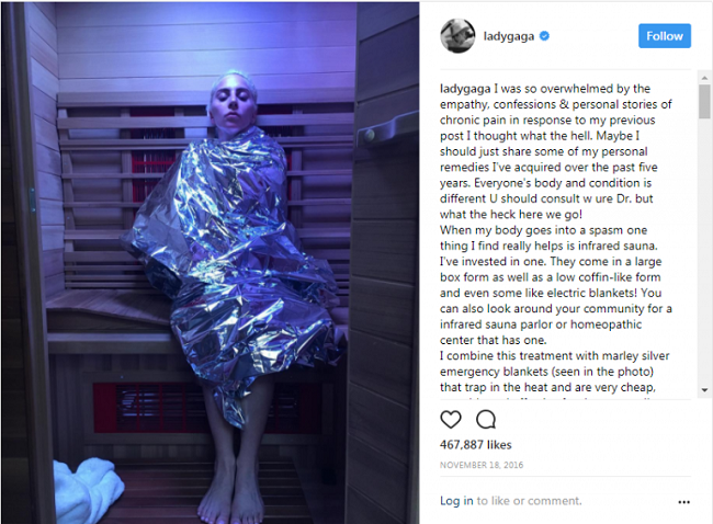 Lady gaga at social media