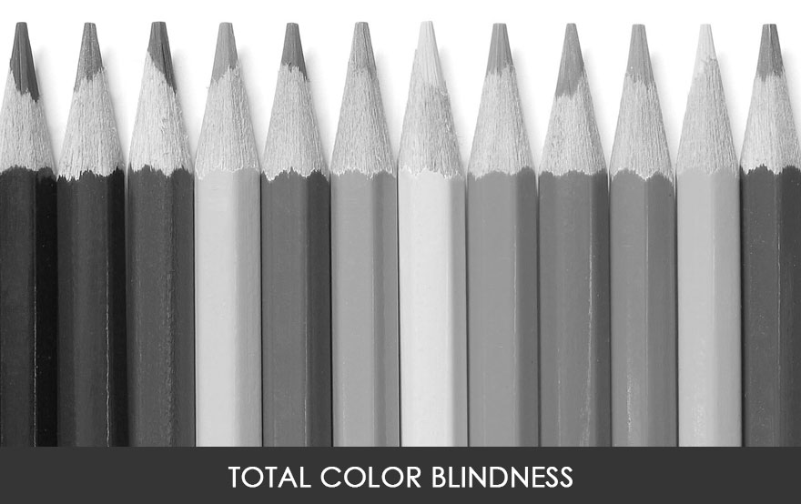 Monochromacy color blindness 