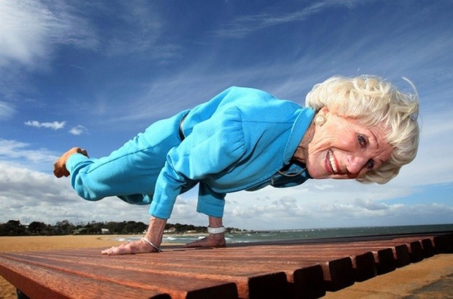 The world’s oldest yoga teacher