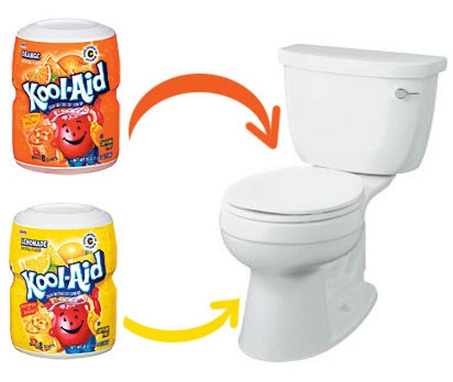 Use Kool Aid to find a leak