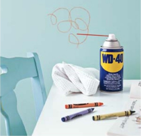 Wd40 for doodling on the walls