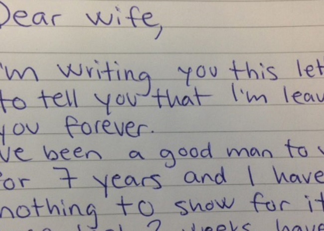 letter to wife