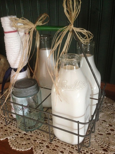 old man with the bottle of milk