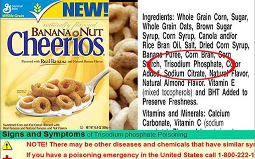 trisodium phosphate found in cereals