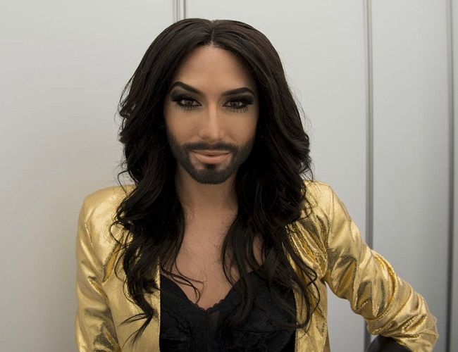 Drag queen Conchita Wurst was in beard during concert