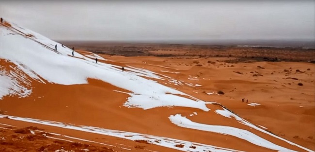 Heavy snowfall in December 2016